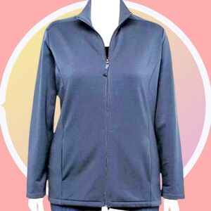 New 3X Zip Up Fleece Jacket with 2 Side Pockets & 2 Inside Pockets